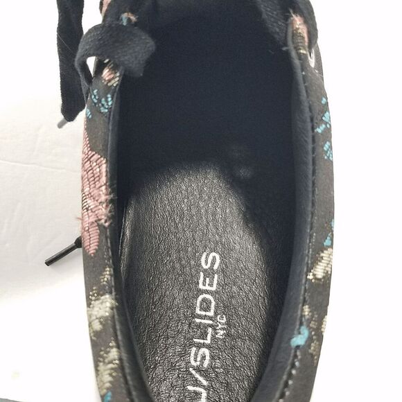 J/SLIDES NYC Black Assure Floral Sneakers by J Slides Size 7 - Picture 5 of 10